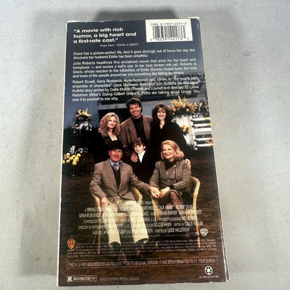 Something To Talk About VHS 1995 Julia Roberts Drama Comedy R-Rated Good - Picture 2 of 3